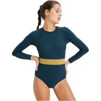 Womens Active Colourblock One Piece Surfsuit